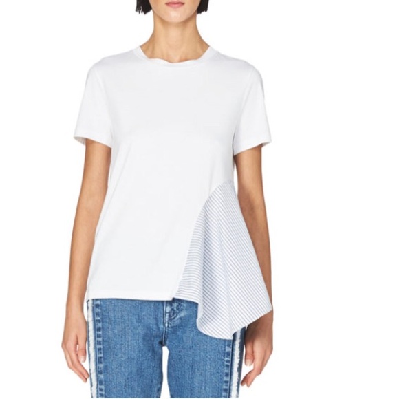 Stella McCartney t/shirt with asymmetrical side peplum. Sz 44 - Picture 1 of 5